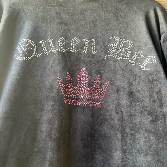 Forever 21 Black Hoodie with Pink Crown - Picture 5 of 5